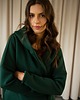 bluza z kapturem damska Peleryna do zadań specjalnych Deep Green