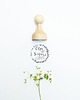 stemple Personalizowany drewniany stempel ślubny - save the date