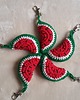 breloki Breloczek arbuz. Handmade. Do kluczy, torebki. plecaka. Prezent
