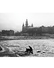 kartki okolicznościowe - wydruki Kartka Premium - Vintage Kraków, Zamarznięta Wisła
