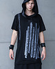 t-shirty męskie ISHIKAWA T-Shirt Unisex Długi Szary nadruk