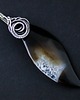 wisiory Cassandra - duży wisior z agatem, wire-wrapping.
