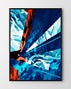 plakaty Plakat Abstrakcja blue-red