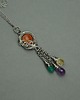wisiory Kolorowy wisiorek wire wrapping ametyst cytryn