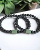 bransoletki z kamieni naturalnych Komplet dla pary : AWENTURYN & LAWA : na gumce