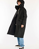 płaszcze i kurtki męskie Parka Longline Hoodie Oversize czarna