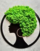Ozdoby na ścianę Kobieta z afro