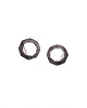 kolczyki srebrne Kolczyki srebrne LABEL BLACK - silver earrings with black resin