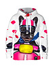 bluzy męskie Męska Bluza z kapturem Dog on Scooter