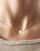 srebrne naszyjniki Sterling Silver Round Tag Necklace