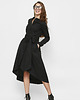 sukienki midi damskie Czarna szmizjerka koszulowa Jadwiga