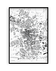 plakaty Mapa Łodzi,  Plakat Łódź,  Mapy miast