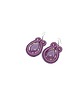kolczyki soutache Fioletowe kolczyki sutasz