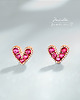pierścionki srebrne Sweet earrings - srebrne kolczyki + box