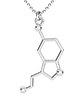 srebrne naszyjniki SEROTONINA II- srebro, złoto 585, różowe złoto