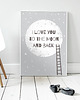 obrazy i plakaty do pokoju dziecięcego To the moon and back -  plakat