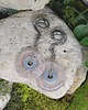 kolczyki - inne Ciężarki do uszu / różowy kwarc donut / taper