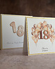 kartki scrapbooking Kartka urodzinowa z pudełkiem i ozdobną kopertą, BH 20