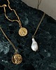 złote naszyjniki Irregular Pearl Necklace