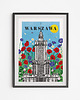 plakaty Plakat Warszawa Pałac Kultury Łąka