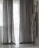zasłony Zasłona z Miękkiego Lnu Stonewashed - Light Grey