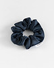 gumki do włosów Scrunchie NAVY BLUE SATIN