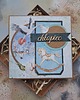 kartki scrapbooking Kartka na baby shower chłopca  (w pudełku)