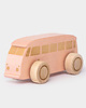 klocki i zabawki drewniane Autko Bus  różowy + personalizacja