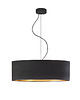 lampy wiszące Elegancki żyrandol wiszący do salonu HAJFA VELUR  z welurowym kloszem 60 cm