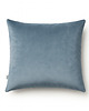 poduszki gładkie Szaroniebieska poszewka dekoracyjna z weluru