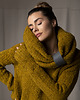 swetry damskie  Sweter Boucle Musztardowy