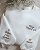 bluza bez kaptura damska Bluza Unisex Off White Personalizowana Dzień Mamy