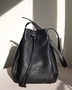 torby XXL "Le sac grande" czarna skóra groszek