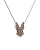 naszyjniki - inne Stylowy drewniany wisiorek Hare Pendant