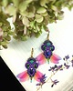 kolczyki soutache Kolczyki sutasz Stardust Purple Fantasmagoria