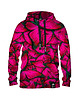 bluza z kapturem damska Damska Bluza z kapturem Butterfly Pink
