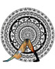 grafiki i ilustracje Mandala nr 41, Adho Mukha Svanasana 2