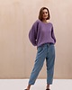 swetry Sweter Wide sleeve mohair fioletowy