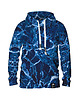 bluza z kapturem damska Damska Bluza z kapturem Marble Blue