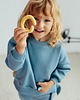 bluzy dla dziewczynki Bluza Oversize BŁĘKITNY KRÓLIK Z USZAMI