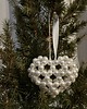 bombki PEARL HEART Preciosa White  zawieszka bombka