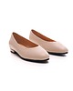baleriny damskie Baleriny Skórzane  beżowye   (6701)