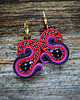 kolczyki soutache Małe kolczyki sutasz