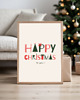 plakaty Świąteczny plakat - HAPPY CHRISTMAS
