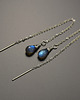 kolczyki wire wrapping Kolczyki przewlekane krople labradoryt wire wrapping