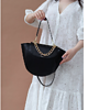 torby na ramię Black Classic Half Moon Bag