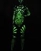 kombinezony damskie Kostium na Halloween - Fluo Mexican Skull