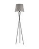 lampy podłogowe Skandynawska lampa stojąca na trójnogu do salonu z abażurem TOKIO VELUR