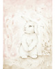 obrazy i plakaty do pokoju dziecięcego Lovely Rabbit Poster  White/ powder pink