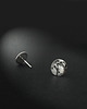 kolczyki srebrne AIKO - srebrny minimalizm